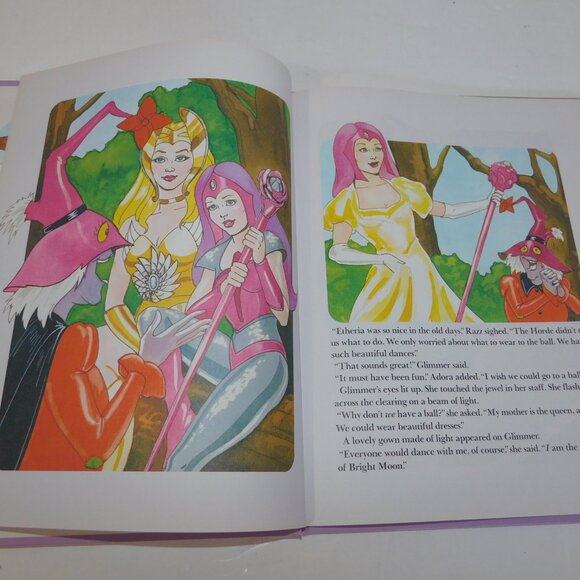 VTG 1985 Golden Book He-man Princess of Power She-Ra hard Cover book Queen Ball - Picture 5 of 5
